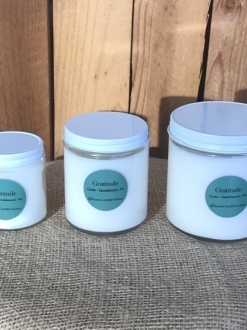 Signature Collection Soy Candles in Jar with White Lid Choose one of the 6 unique blends – 4 sizes