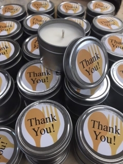 Custom Candles 12 candles per case, start by selecting Jars/Tins, create your own line! If you choose for us to do your Labels the fee will be paid at a later date after confirming design with you!