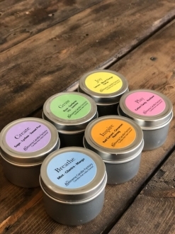 2oz Soy Tin Therapeutic Candles Samplers x6 Scents