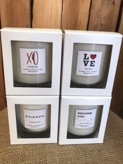 Love & Light Collection 10oz Jar Soy Candle in White Gift Box 5 Scents to Choose!