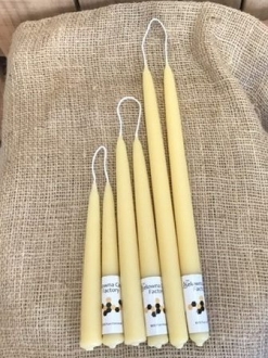 Taper Candlestick Beeswax – 5 sizes by pairs or by case!
