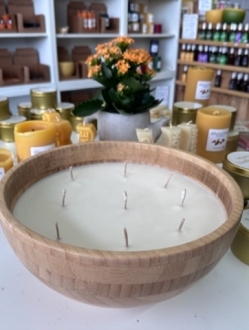 Big Bamboo Soy Candle Bowl