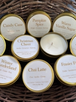 Gold Tins Soy 8oz Candles – 9 Incredible Blends to Choose Fall/Holiday Collections
