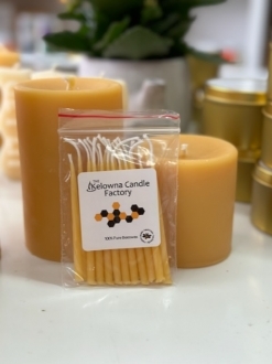 Beeswax Birthday Candles by the pack – 20 units (BC)