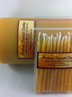 Beeswax Birthday Candles by the case – 12 packs (BC)